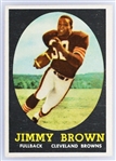 1958 Topps 62 Jim Brown Card