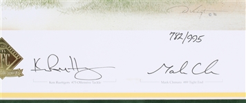 1995 Robert Brooks, Brett Favre & more Signed 30x34 Framed MVP Season LE Print (JSA)  