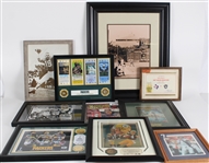 1950s-2010s Johnny Unitas, Bob Doerr, Gale Sayers & more Signed Framed Photos (JSA) (Lot of 16)