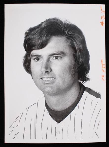1974 Steve Carlton Philadelphia Philles 5"x7" Original John Rodgers Archive B&W Photo