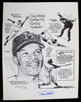 1970 Tommy Harper Milwaukee Brewers Autographed 8"x10" Print (JSA)