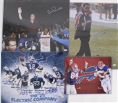 1990's-2000's Signed Football Framed & Oversize Photo Collection - Lot of 18 w/ Fred Biletnikoff, Bill Parcells, Mike Ditka, Bruce Smith, Thurman Thomas & More (JSA)