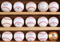 1980's-2000's Signed Baseball Collection - Lot of 48 w/ Bill Mazeroski, Jim Bunning, Andy Pafko, Tom Glavine, Carlos Delgado, David Justice, & More
