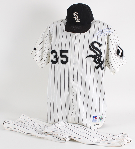 1992 Frank Thomas Chicago White Sox Signed Game Worn Home Uniform *JSA* (Chicken Willie Collection LOA)