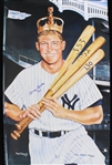 1991 Mickey Mantle New York Yankees Signed 22" x 36" Summer of 1956 Poster 