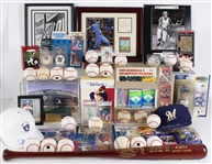 1950s-2000s MLB Programs, Starting Line Ups, Signed Baseballs & more (Lot of 40+)