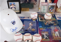 1950s-2000s MLB Programs, Starting Line Ups, Signed Baseballs & more (Lot of 40+)