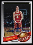 1979 Rick Barry Houston Rockets Signed Topps #120 Basketball Trading Card (JSA)