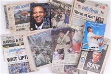 1980s-2000s MLB & NFL Books, Magazines, Newspapers (Lot of 90+)