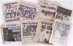 1980s-2000s MLB & NFL Books, Magazines, Newspapers (Lot of 90+)