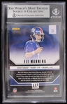 2016 Eli Manning New York Giants Autographed Score Signal Callers Trading Card #17 (Beckett Slabbed)