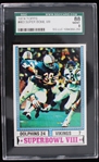 1974 Miami Dolphins Super Bowl VIII Topps Trading Card #463 (SGC 8 NM/NT)