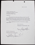 1970 Anthony Quinn (d.2001) Signed Kraft Music Hall Contract (PSA/DNA)