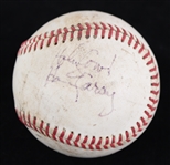 1990s Harry Caray Chicago Cubs Signed & Holy Cow Inscribed Baseball (JSA)