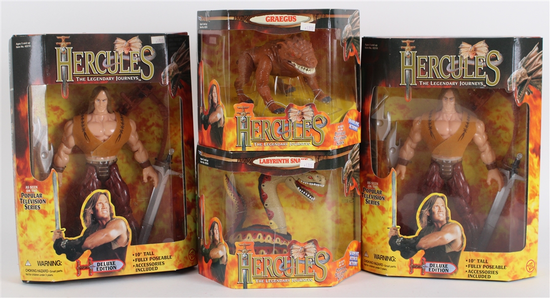 1995 Hercules The Legendary Journeys Figures by Toy Biz (Lot of 4)