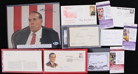 1900's-1990's Presidents First Ladies Political Signed Collection - Lot of 26 w/ Theodore Roosevelt, Harry Truman, Calvin Coolidge, James Garfield, William Taft, LBJ & More
