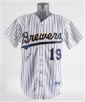 1992-93 Robin Yount Milwaukee Brewers Signed Professional Model Home Jersey (MEARS LOA / JSA)