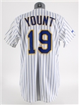 1992-93 Robin Yount Milwaukee Brewers Signed Professional Model Home Jersey (MEARS LOA / JSA)