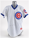 1987-89 Ryne Sandberg Chicago Cubs Signed Professional Model Home Jersey (MEARS LOA / JSA)