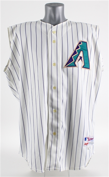 2000 Curt Schilling Arizona Diamondbacks Signed Game Worn Home Jersey Vest (MEARS A5 / JSA)