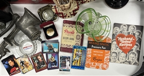 1940s-2000s Antique Collection w/ Cameras, Tea Pots, Trading Cards & more (Lot of 50+)