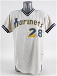 1977 Vada Pinson Seattle Mariners Spring Training Home Jersey (MEARS LOA)