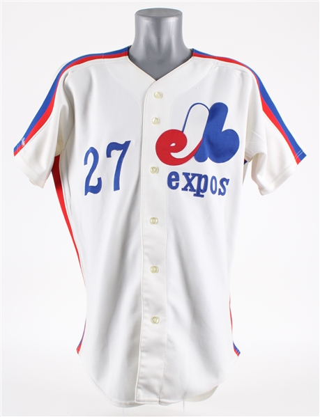 1987 Andy McGaffigan Montreal Expos Game Worn Home Jersey (MEARS LOA)