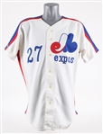 1987 Andy McGaffigan Montreal Expos Game Worn Home Jersey (MEARS LOA)