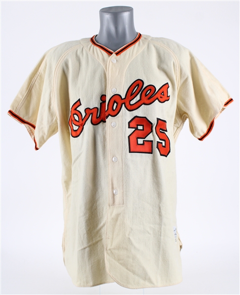 1966-68 Moe Drabowsky Baltimore Orioles Professional Model Home Jersey (MEARS LOA)