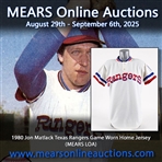 1980 Jon Matlack Texas Rangers Game Worn Home Jersey (MEARS LOA)