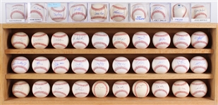 1980's-2020's Enormous Signed Baseball Collection - Lot of 125 w/ Hank Aaron, Johnny Bench, Joe DiMaggio, Willie Mays, Mariano Rivera, Pete Rose & More