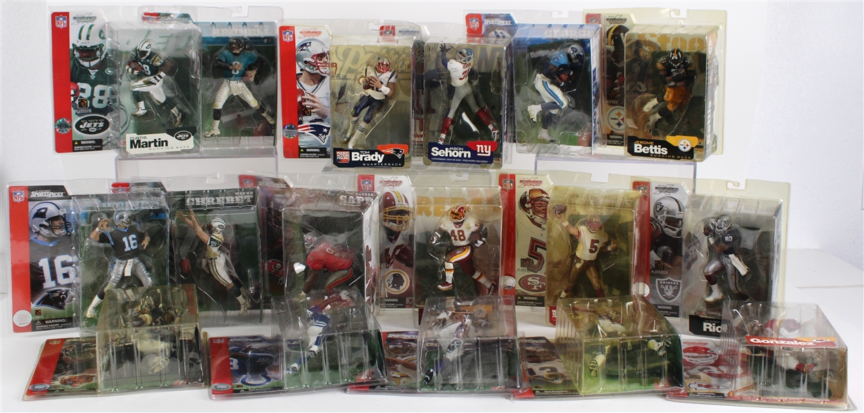 2001-03 NFL & MLB McFarlanes Opened Sports Picks (Lot of 56)