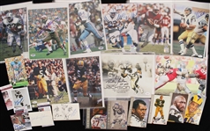 1970's-2010's Huge Football Signed Photo Collection - Lot of 190 w/ Dick Butkus, Earl Campbell, Terrell Davis, Richard Dent, Joe Greene, Franco Harris, Paul Hornung & More