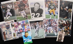 1970's-2010's Huge Football Signed Photo Collection - Lot of 190 w/ Dick Butkus, Earl Campbell, Terrell Davis, Richard Dent, Joe Greene, Franco Harris, Paul Hornung & More