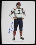 1936 Bronko Nagurski (d.1990) Chicago Bears Autographed 8"x10" Color Print (JSA)