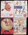 1940-1983 Green Bay Packers and Milwaukee Braves Official Programs and Scorecards (Lot of 8)
