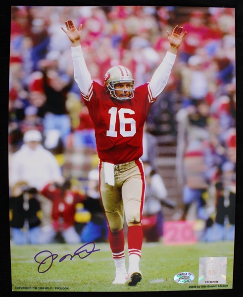 1979-92 Joe Montana San Francisco 49ers Autographed 8"x10" Color Photo
