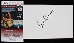 1933-88 Art Rooney Owner Pittsburgh Steelers Autographed 3"x5" Piece of Paper *JSA*