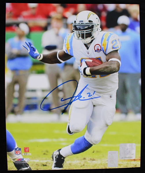 2001-09 Ladainian Tomlinson San Diego Chargers Autographed 8"x10" Color Photo