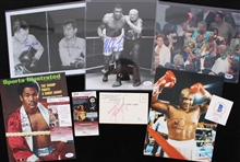 1910s-2010s Jack Dempsey, Muhammad Ali,  George Foreman & more Signed Postcards and 8x10 Photos (Lot of 10)