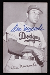 1949-51, 54-58 Don Newcombe  Brooklyn Dodgers Autographed 3.5"x5" B&W Photo (Blank Back) (JSA)