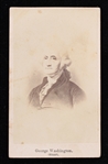 1880s-1900s George Washington 2.5"x4" CDV B&W Photographic Print (Blank Back)