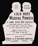 1880's-90's Gold Dust Washing Powder 3 Advertisement Card