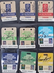 1990's-2000's Golf Memorabilia Collection - Lot of 90 w/ Signed Golf Balls, Greater Milwaukee Open Volunteer Passes, Caddy Vests & More (JSA)