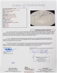 2009-14 Brian Hartline Miami Dolphins Signed ONFL Goodell Autograph Panel Football *Full JSA Letter*