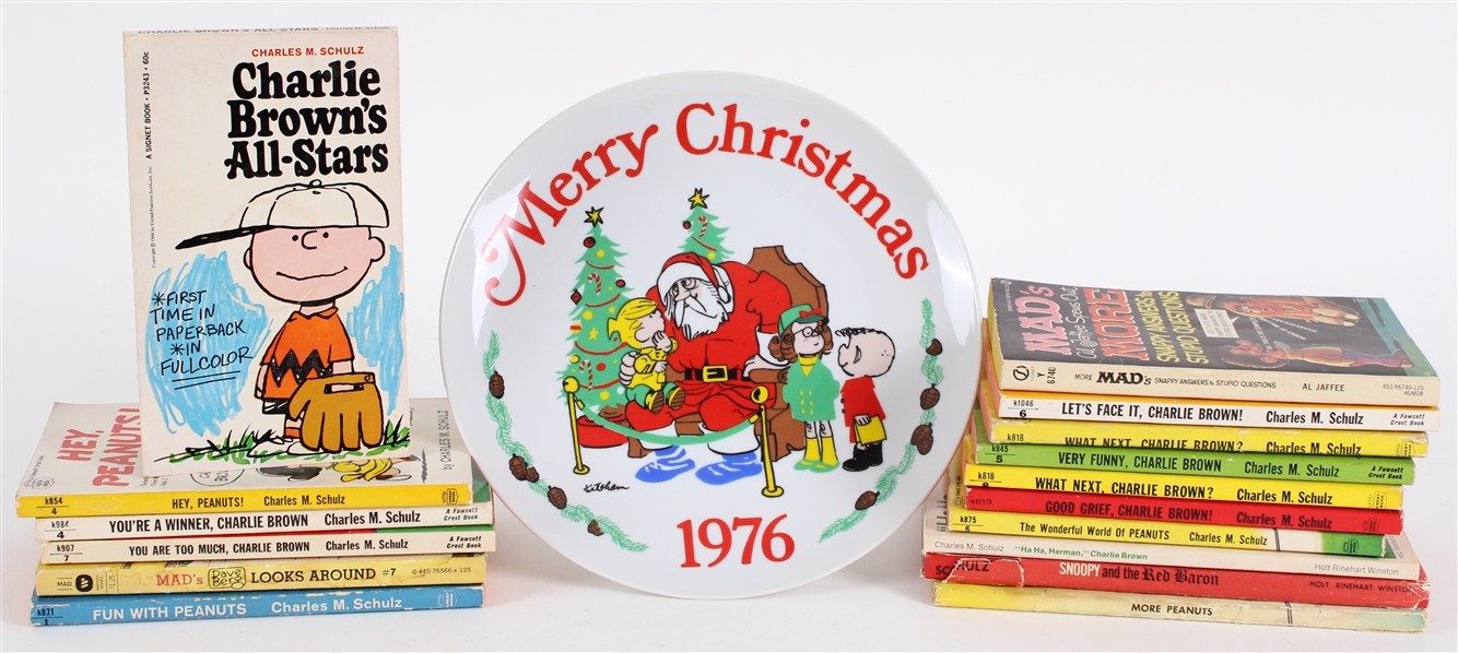 1960s-70s Peanuts & MAD Book Collection - Lot of 16