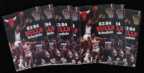 1983-84 Chicago Bulls Pocket Schedules (Lot of 10)