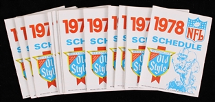 1978 Old Style NFL Pocket Schedule (Lot of 17)