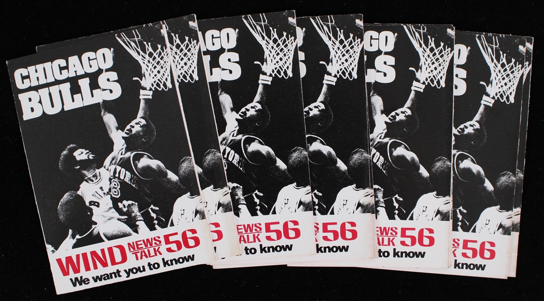 1978-79 Chicago Bulls Pocket Schedules (Lot of 9)