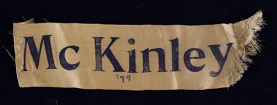 1897 William McKinley 25th President of the United States 11.5" Inauguration Ribbon